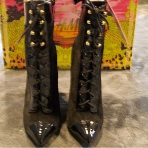 Versace for H&M Suede Lace Up Boots
